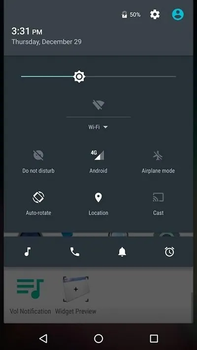 Volume Notification
