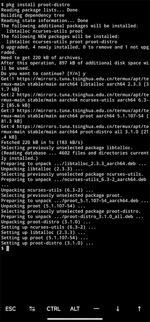 Termux�ڿ͹��߰�
