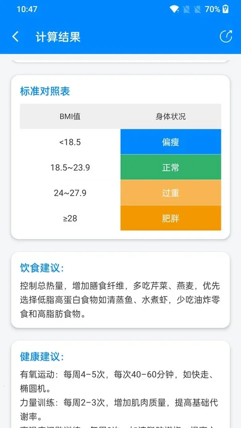 bmi计算器公式最新手机版 bmi计算器公式最新手机版